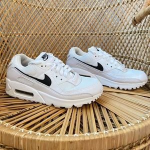 Women’s Air Max 90 Sneakers White Black Stripe